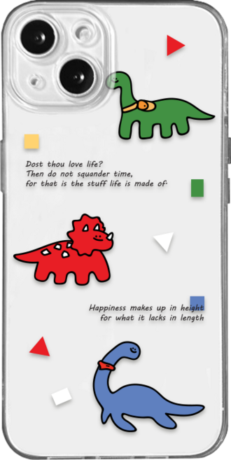 Hott mall 多色恐龍可愛角色圖案手機殼