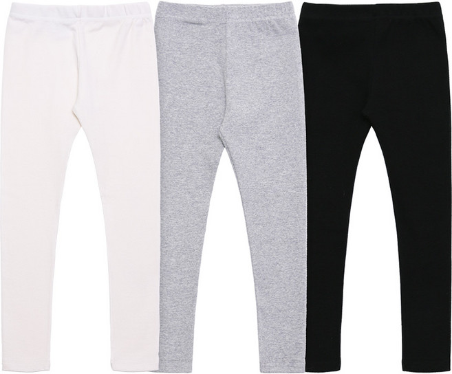 유라비 여아용 면스판 레깅스 3종 세트