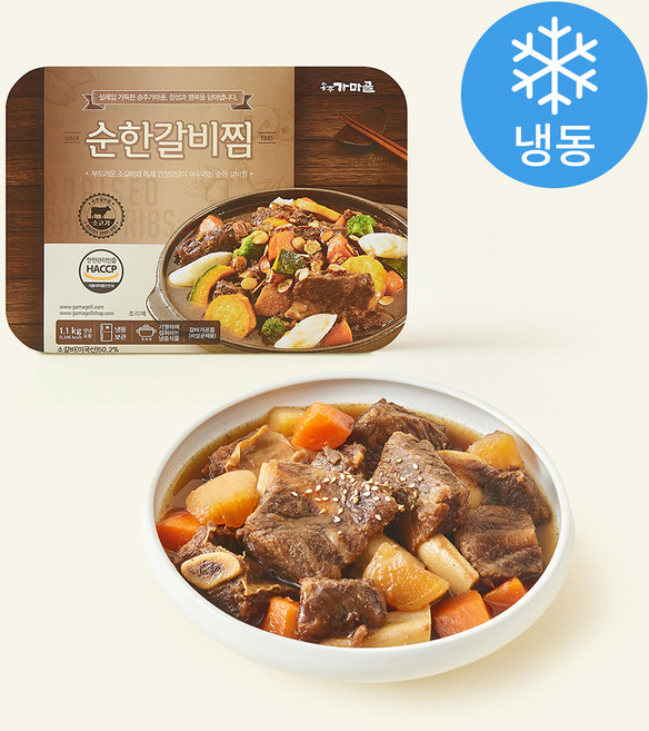 송추가마골 순한 갈비찜 (냉동), 1.1kg, 1개