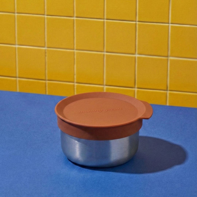 마미그래 이유식 스텐 밀폐 멀티볼, Brown 초코, 1개, 270ml