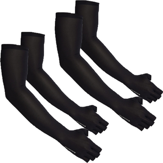 인콘트로 반장갑 토시, 검정색, 4개