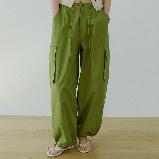 리올그 여성용 워이 카고 스트링팬츠