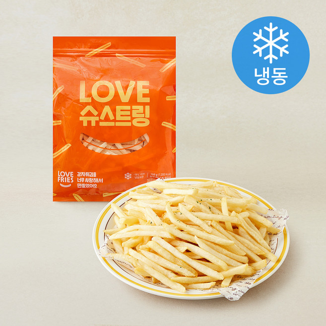 러브프라이즈 슈스트링 감자튀김 (냉동), 750g, 1개