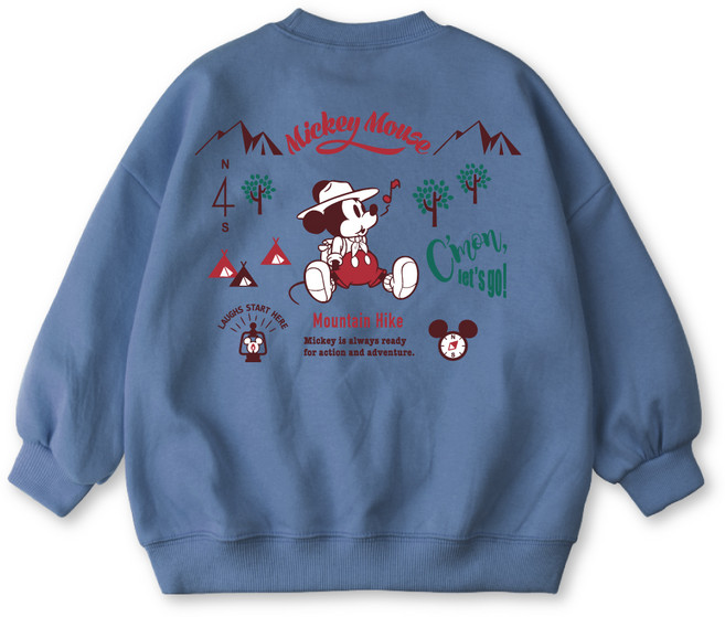 벤힛 아동용 디즈니 미키 오버핏 특양면 맨투맨 티셔츠 DNMKOM3001B