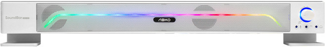앱코 USB 타입 LED 컴팩트 사운드바, S600, 화이트