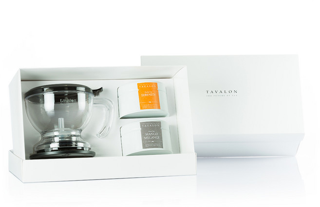 타바론 티 메이커 세트 M2 + 쇼핑백, 1세트, 티팟 + 홍차 + 허브차