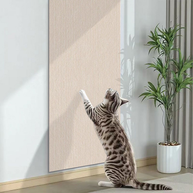 에드 고양이 가구 보호 스크래쳐 스티커, 베이지, 1개