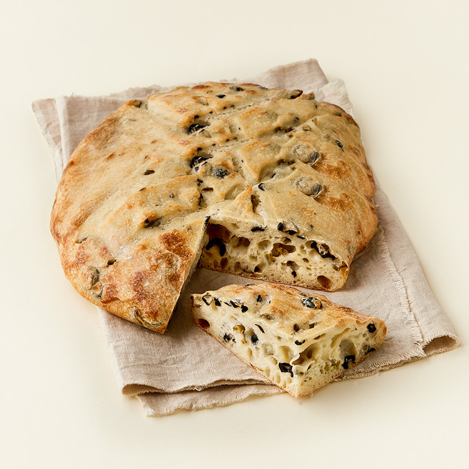 브로드카세 72시간 발효 저당 올리브 가득 치아바타 슬랩, 720g, 1개, 1개입