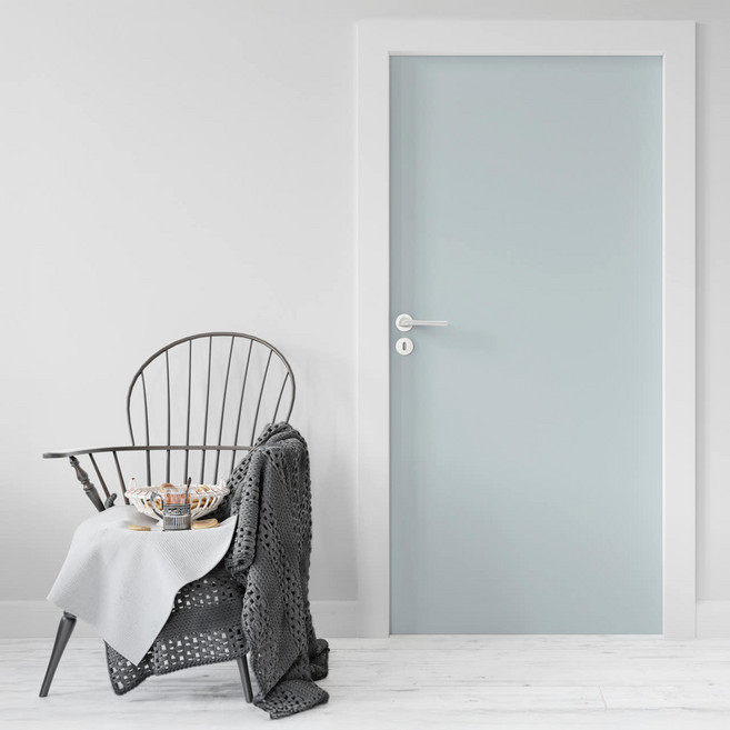 시트몰이 현관문 시트지 2p, 라이트 블루