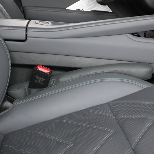 오토크루 차량용 가죽 틈새 쿠션 2p 세트 AC-S7, 그레이, 1세트