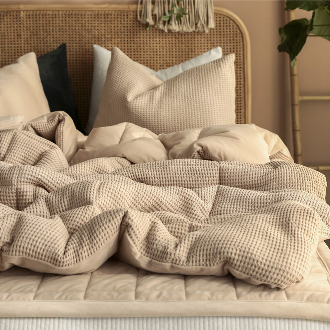 헬로우슬립 모달와플 극세사 겨울 차렵이불세트