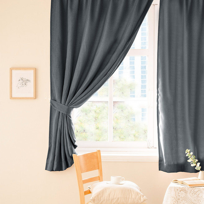 더자리 붙이는 암막커튼 2p 커튼끈 2p