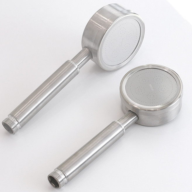 모나코올리브 수압상승 펀치 올스텐 샤워기, 스텐실버, 2개