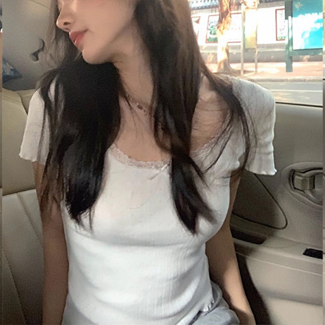 어썸풀 여성용 바네이카 레이스 리본 니트 A26SMKN031037