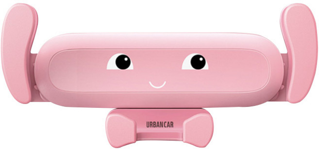 어반카 차량용 미니미 스마트폰 거치대, 핑크, 1개