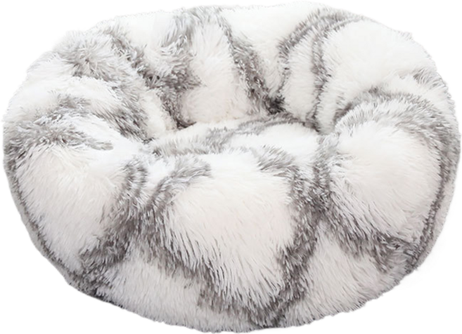 스마일깨비 소형 반려동물 폭신한 쿠션 350g, 그레이앤화이트, 1개