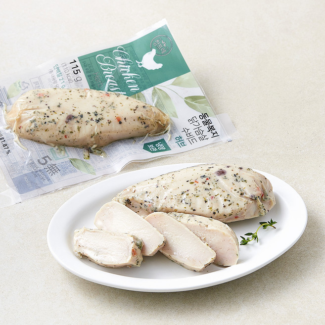 참프레 동물복지 인증 닭가슴살 수비드 허브, 115g, 1개, 1개입