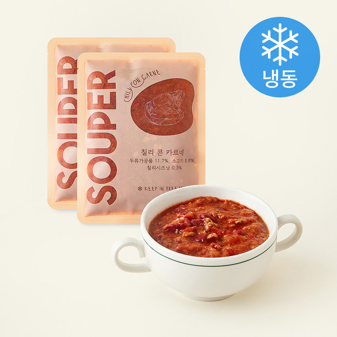 SOUPER 칠리 콘 카르네 (냉동), 200g, 2개