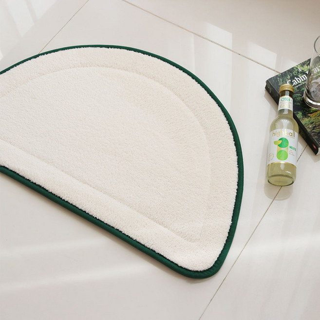 바이빔 라인티 반달 발매트, 그린