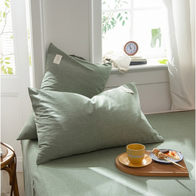 꿀잠오는 부드러운 순면 베개커버