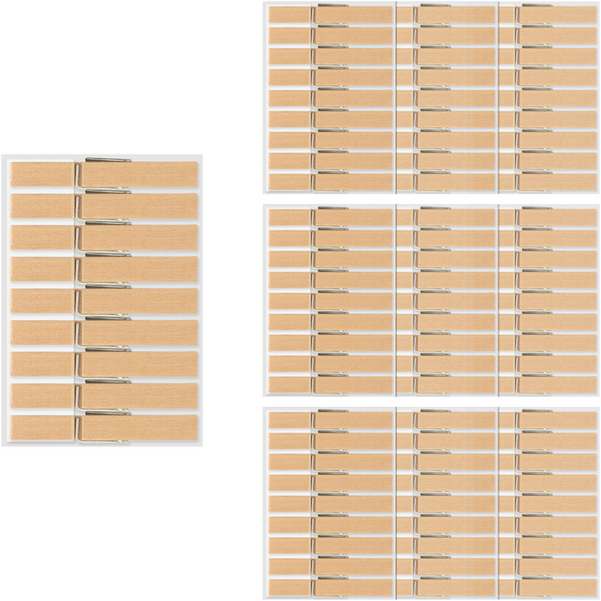 유니아트 나무집게 특대 9p, 원목, 10개