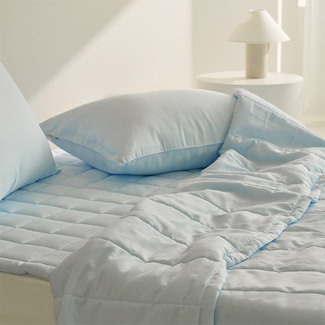 아망떼 시베리아 듀라론 냉감 여름 차렵이불 패드 세트