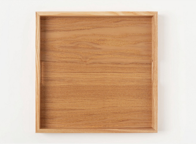 쓰임 내츄럴원목 우드 트레이, 혼합색상, 1개