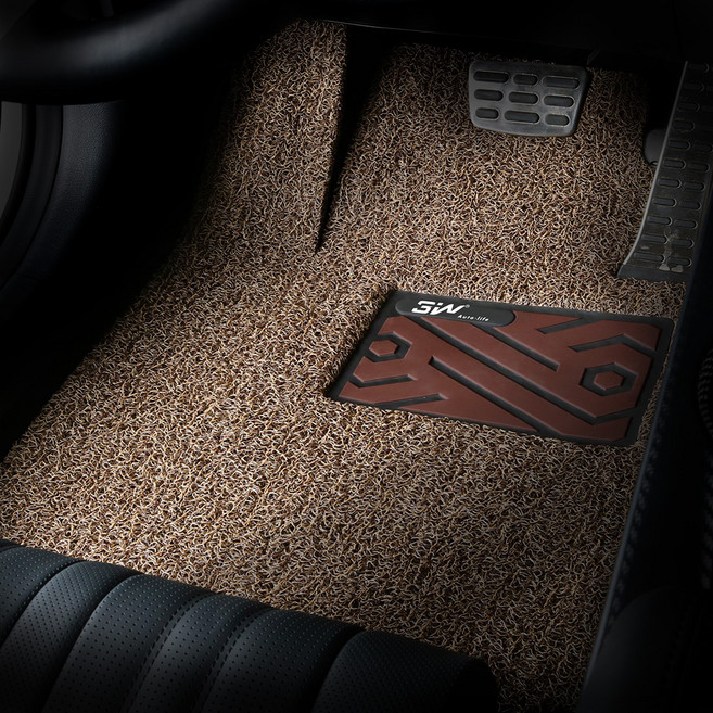 3더블유 프리미엄 코일 카매트 풀확장형 1열 + 2열, 기아 K5 DL3 2019년 11월, 브라운