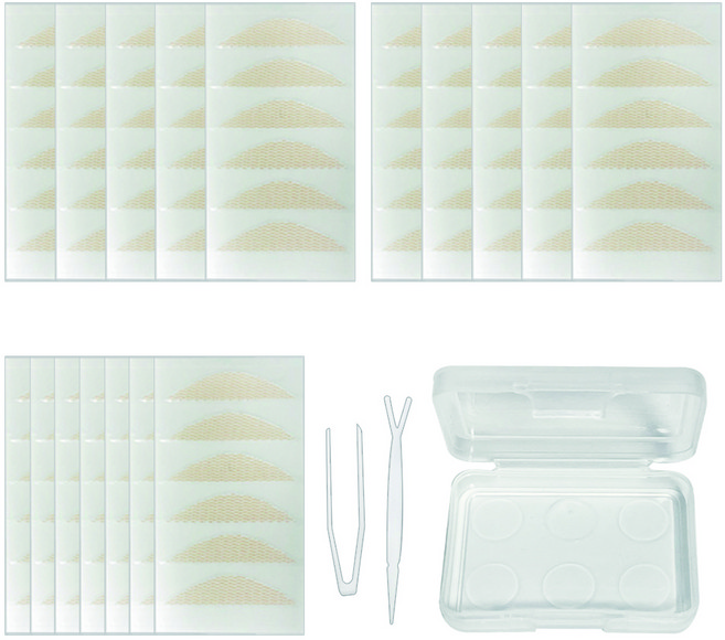 다크니스 반달형 포켓 레이스 쌍꺼풀 테이프 102p, 베이지, 1개