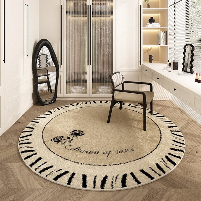 엑스터 테이블 화장대 침실 의자 엔틱 원형 러그