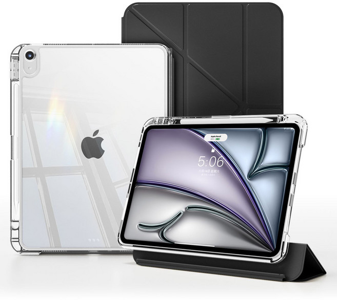 태블리스 Y형 슬라이드 분리형 커버 케이스 IO-46, 블랙, 1개