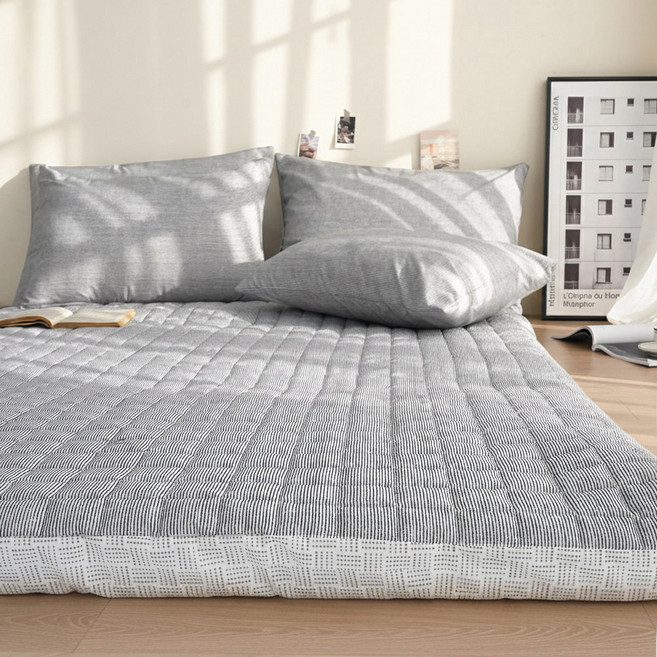 스코홈 국내제조 잠보 논슬립 누빔 요커버, 그레이