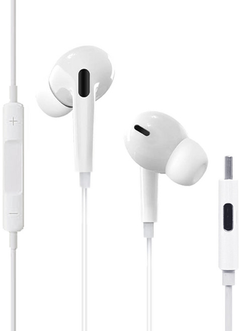 GClan Type-C 播放中可充電 有線入耳式耳機, 白色, GLE-Z400