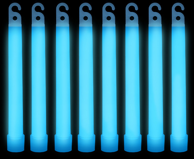 비에이비오 콘서트 야광 스틱 15cm, 블루, 8개