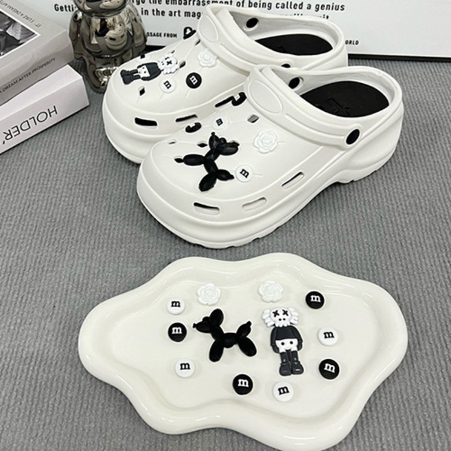 딥톡 신발 꾸미기 시리즈 블랙푸들 8종 1세트 DT0623