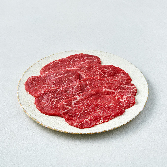 설성목장 무항생제 인증 한우 우둔 육전용 1+등급 (냉장), 1개, 300g