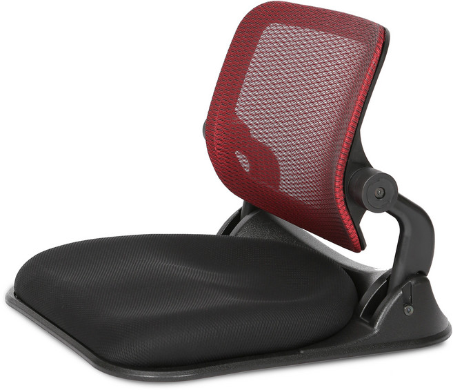 체어포커스 바른자세 등받이 틸팅 접이식 좌식의자 고급형 CHA9, 버건디 투톤와인