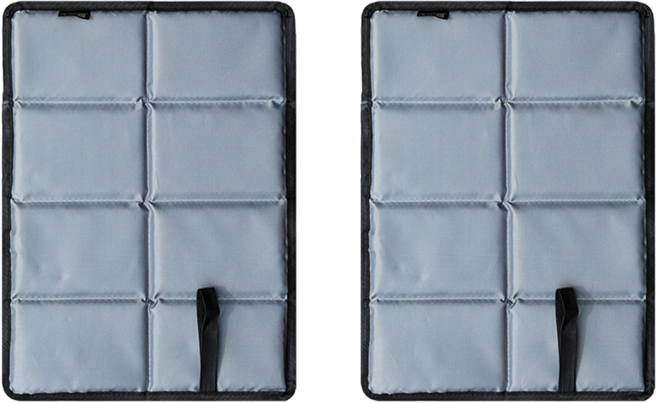 하이투데이 휴대용 접이식 방수 방석 2개, 그레이