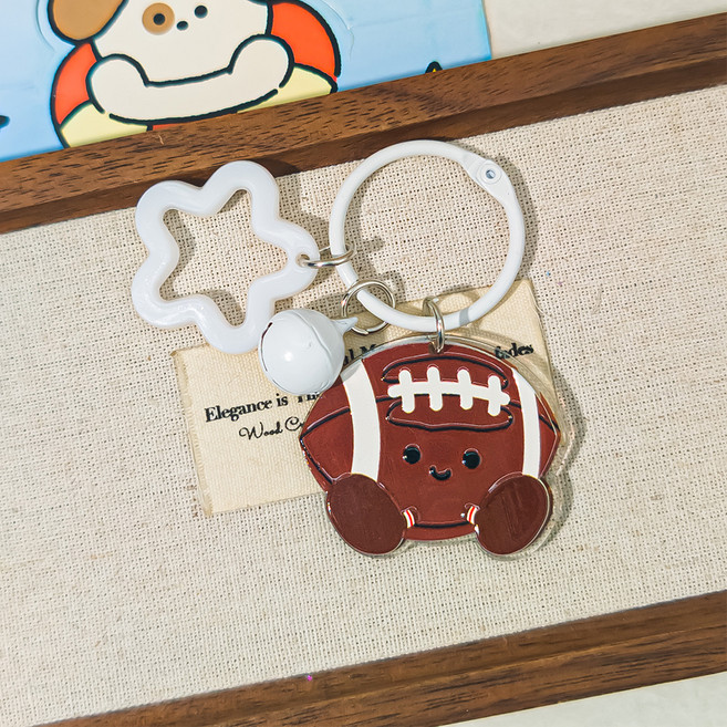 엘쏘 동호회 럭비공 방울 키링 FREE