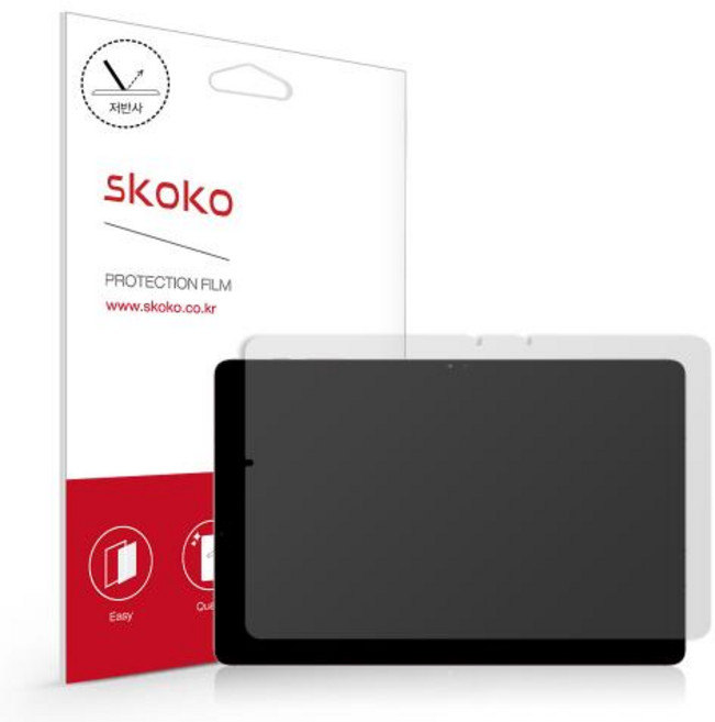 스코코 항균 저반사 태블릿 액정보호필름, 1개
