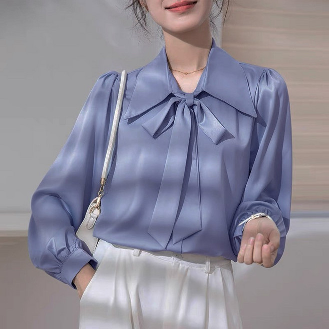 I'M MONG 女款 Mimoko 蝴蝶結領襯衫
