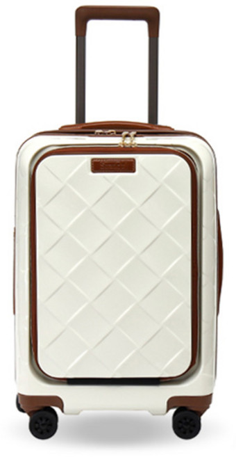 스트라틱 레더앤모어 J 프론트오픈 기내용 PC캐리어 20인치