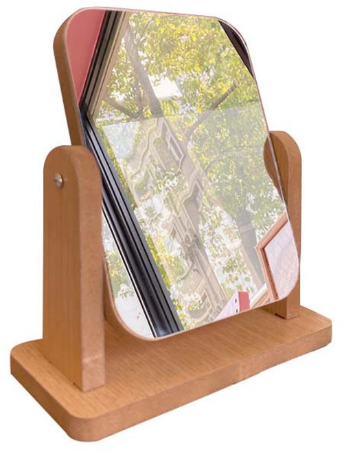 우드 탁상거울 M