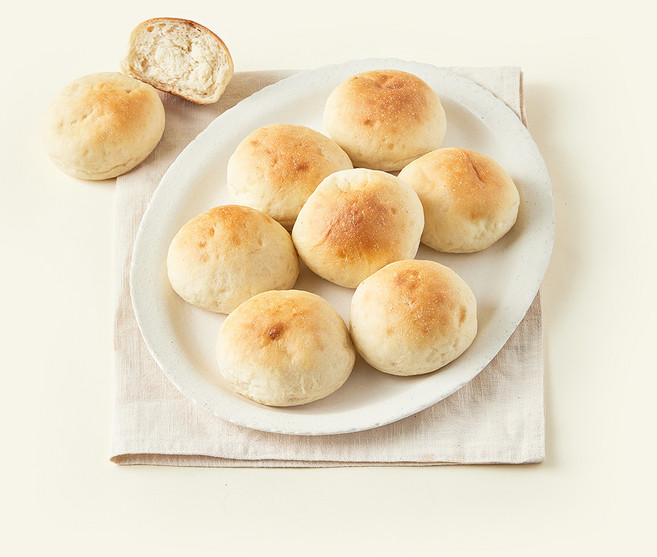 바른식방 16시간 저온발효 우리쌀 쌀모닝빵 8개입, 440g, 1개