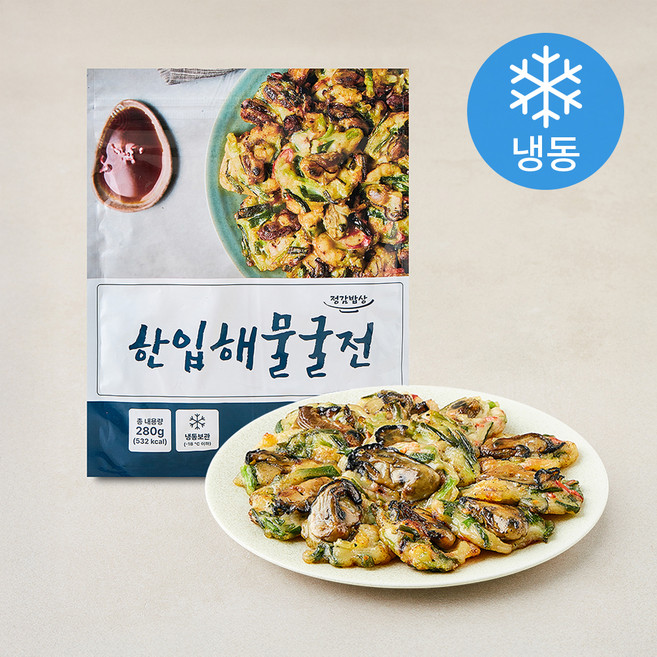 정감밥상 한입 해물굴전 (냉동), 280g, 1개