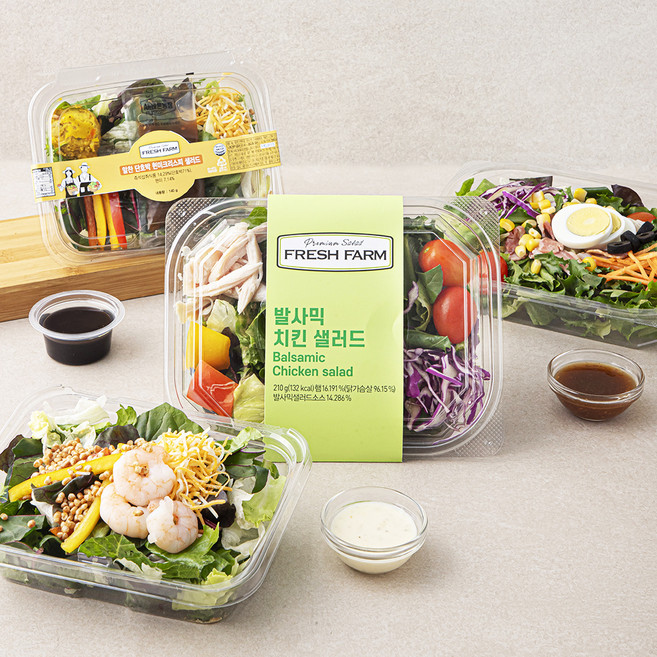 All바른농장 실속샐러드 4종 B세트, 700g, 1세트