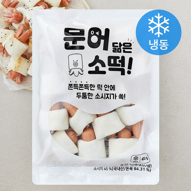 다예 문어 닮은 소떡 (냉동), 400g, 1개