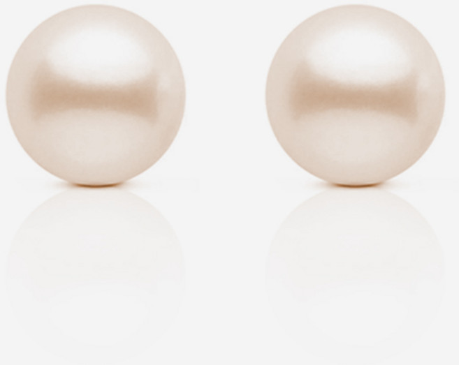 엔클레어 여성용 리얼 크리스탈 진주 귀걸이 6mm