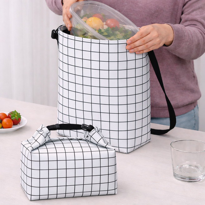 더해피 롤앤쿨 크로스 보냉가방, 7 타일체크