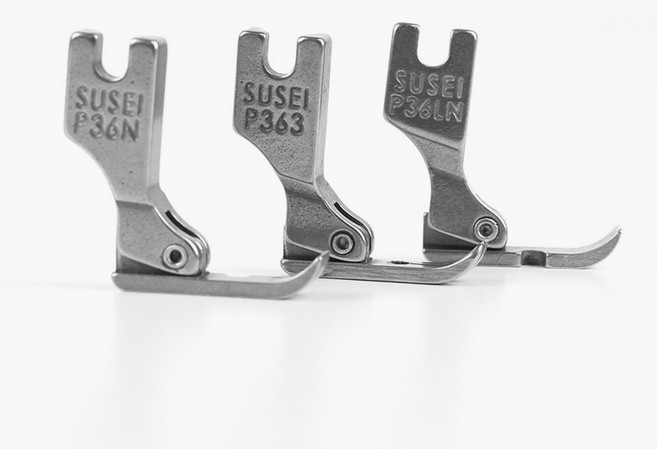 지퍼 노루발 P36N + P363 + P36LN, 실버, 1세트